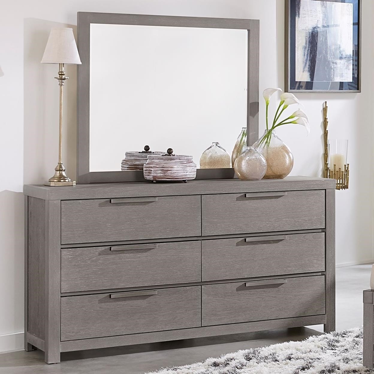 furniture dresser. vaughan bassett american moderndresser \u0026 landscape mirror furniture dresser